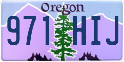 OR license plate 971HIJ