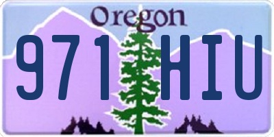 OR license plate 971HIU