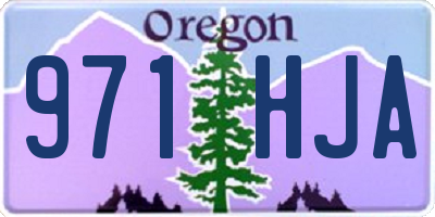 OR license plate 971HJA