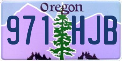 OR license plate 971HJB