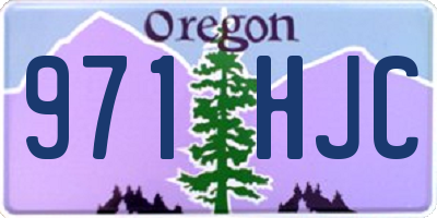 OR license plate 971HJC