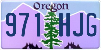 OR license plate 971HJG