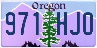 OR license plate 971HJO