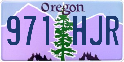 OR license plate 971HJR