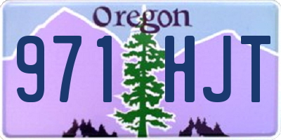 OR license plate 971HJT