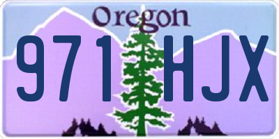 OR license plate 971HJX