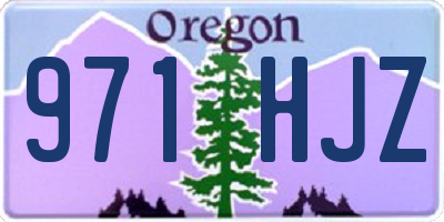 OR license plate 971HJZ
