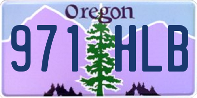 OR license plate 971HLB