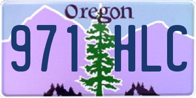 OR license plate 971HLC