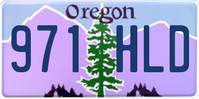 OR license plate 971HLD