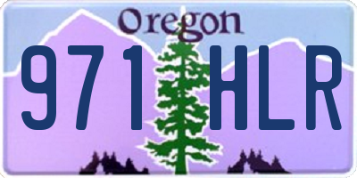 OR license plate 971HLR