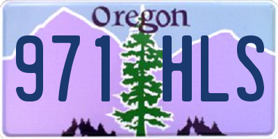 OR license plate 971HLS