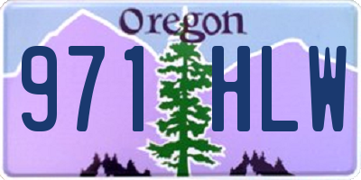OR license plate 971HLW