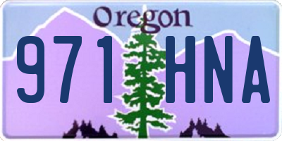 OR license plate 971HNA