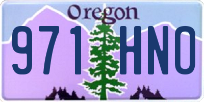 OR license plate 971HNO