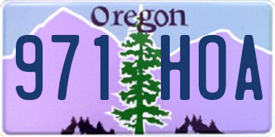 OR license plate 971HOA