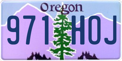 OR license plate 971HOJ