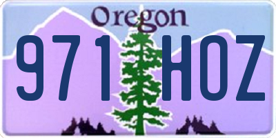 OR license plate 971HOZ