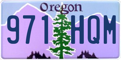 OR license plate 971HQM