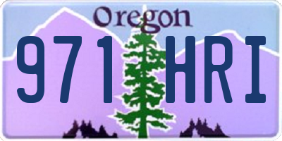 OR license plate 971HRI