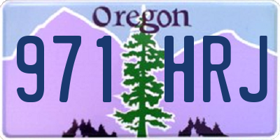 OR license plate 971HRJ