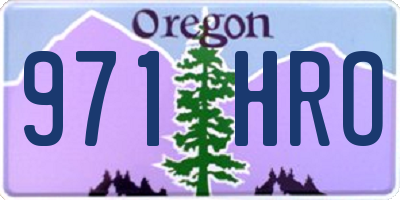 OR license plate 971HRO