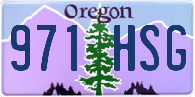 OR license plate 971HSG