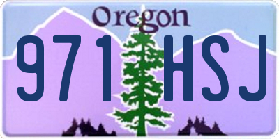 OR license plate 971HSJ