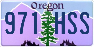 OR license plate 971HSS