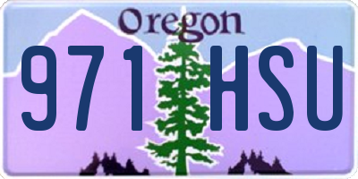 OR license plate 971HSU