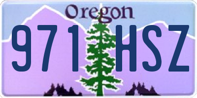 OR license plate 971HSZ