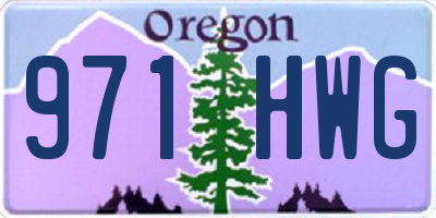 OR license plate 971HWG