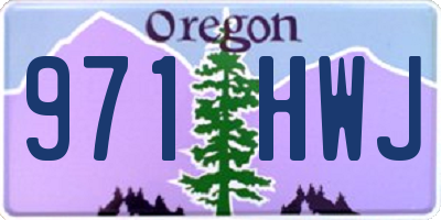 OR license plate 971HWJ