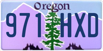 OR license plate 971HXD