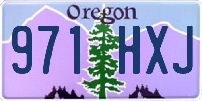 OR license plate 971HXJ