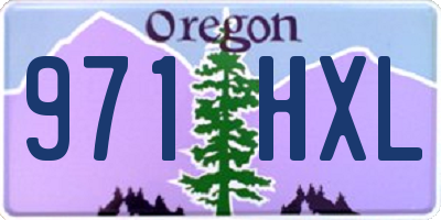 OR license plate 971HXL