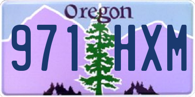 OR license plate 971HXM