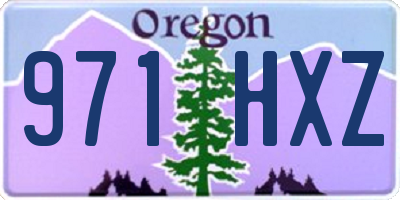 OR license plate 971HXZ