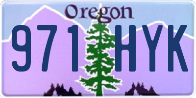 OR license plate 971HYK