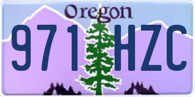 OR license plate 971HZC