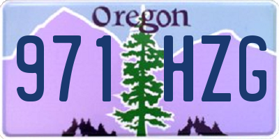 OR license plate 971HZG