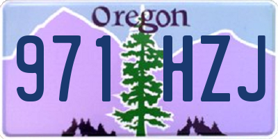 OR license plate 971HZJ