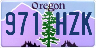 OR license plate 971HZK
