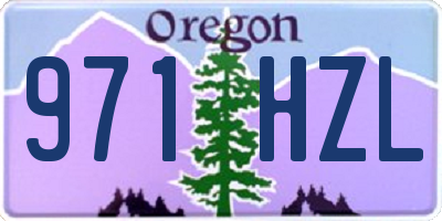 OR license plate 971HZL