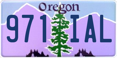 OR license plate 971IAL