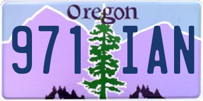 OR license plate 971IAN