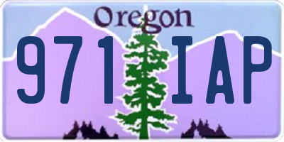 OR license plate 971IAP