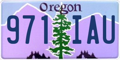 OR license plate 971IAU