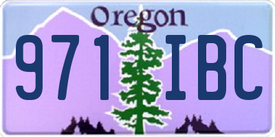 OR license plate 971IBC