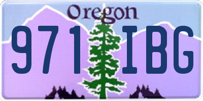 OR license plate 971IBG